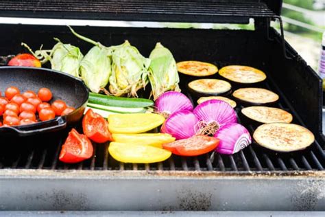 roasting veggies on gas grill